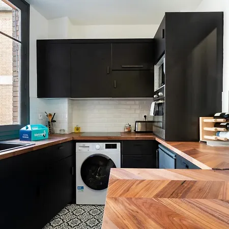 Lejlighed Bright & Modern 1-bedroom Apt, Sleeps 4 In Paris